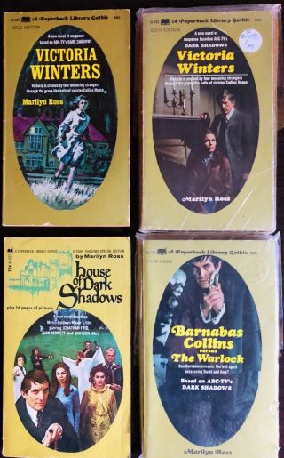 4 House Of Dark Shadows Vintage Paperbacks - Barnabas Collins - Gothic - Vampire