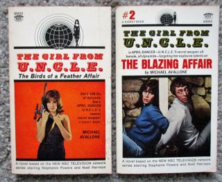 The Girl From U.  N.  C.  L.  E.  Signet Pbs 1 & 2 - Michael Avallone (1966) Tv Series