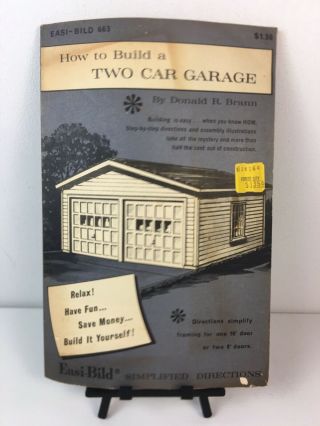 Rare Vintage 1966 - Easi - Bild 663 : How To Build A Two Car Garage Donald Brann