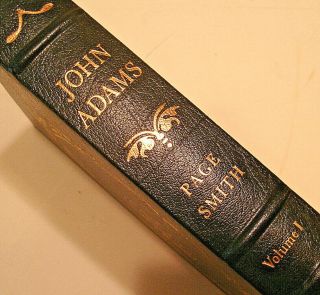 & Unread Easton Press John Adams By Page Smith,  Vol.  1 W/collector 