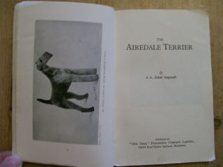 The Airedale Terrier By J.  L.  Ethel Aspinall C1940s Very Scarce.