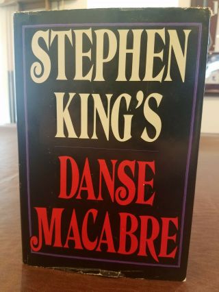 Stephen King Danse Macabre True First 1st Edition 1st Printing Rrd281 Unclipped