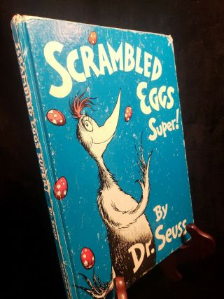 1st Edition Dr.  Seuss Scrambled Eggs 1953 Hardcover No Dj
