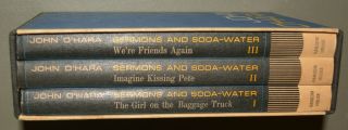 Box set - Sermons and Soda - Water by John O ' Hara - 3 volume first printing 2