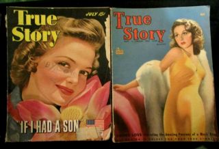 13 Old Issues Of Hollywood & True Story Mags Screenland Silver Screen True Story
