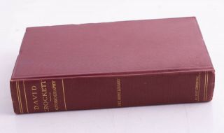 Hardcover The Life Of David Crockett Autobiography A.  L.  Burt Company