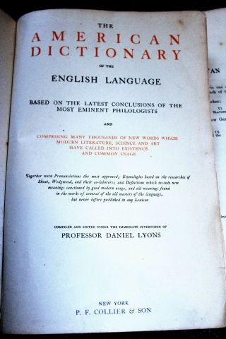 The American Dictionary of the English Language Copyright 1908 Daniel Lyons 2