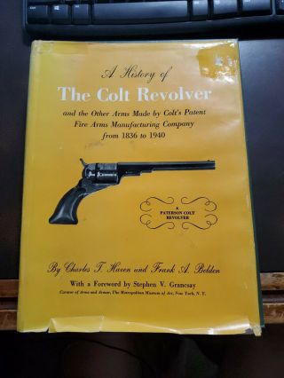 1940 First Edition - " A History Of The Colt Revolver " By Haven & Belden Hc/dj