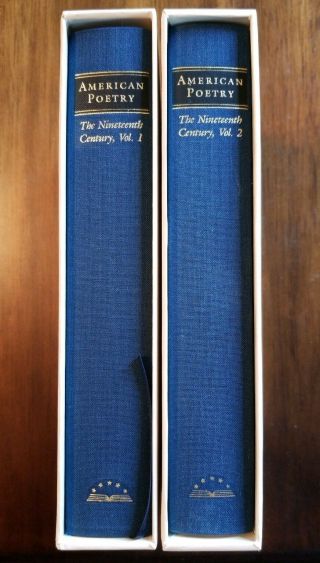 American Poetry Library Of America The Nineteenth Century Volumes 1 & 2