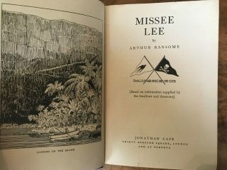 Arthur Ransome Missee Lee 1940 First Edition Hardback
