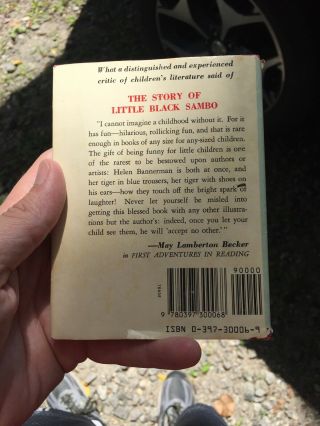 The Story of Little Black Sambo Bannerman,  Helen/ DUST JACKET Harper Collins 2