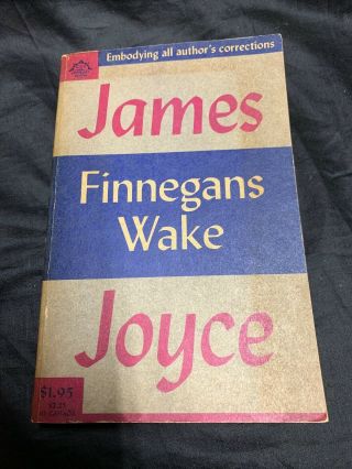 Finnegans Wake,  James Joyce,  1958,  8th Printing Paperback Compass Books