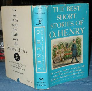 1945 Modern Library The Best Short Stories Of O.  Henry 26 Dj