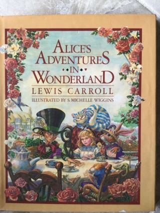 Vg 1981 Hc Dj First Edition Alice In Wonderland Lewis Carroll Michelle Wiggins