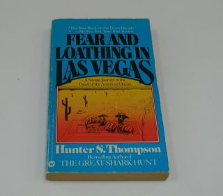 Fear And Loathing In Las Vegas By Hunter S.  Thompson Vintage Paperback Book 1982
