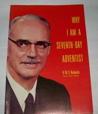 Vintage 1965 Why I Am A Seventh - Day Adventist Paperback By H.  M.  S.  Richards