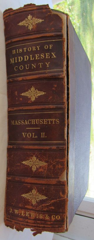 History Of Middlesex County Massachusetts Volume 2 1890 Illustrated Book