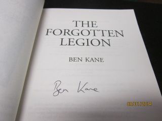 The Forgotten Legion Ben Kane Signed 2009 Paperback