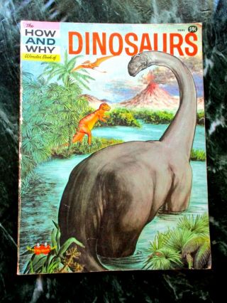 The How And Why Wonder Book Of Dinosaurs Vintage 1960 Children 
