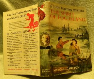 Margaret Sutton THE SPIRIT OF FOG ISLAND Judy Bolton Mystery 22 1951,  HC/DJ 2