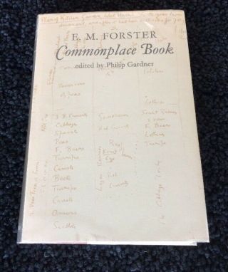 Commonplace Book E.  M.  Forster Philip Gardner 1985 Stanford Press