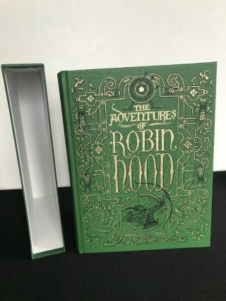 Vtg Book The Adventures Of Robin Hood Hard Slipcover Folio Society London