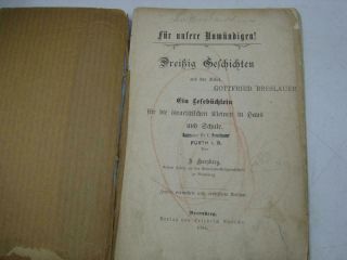 1904 Berlin German Jewish Bible Stories For Children Für Unsere Unmündigen 30