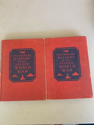 Pictorial History Of The Second World War - - Volume 1 & 2 - - Wise & Co.  - - 1944