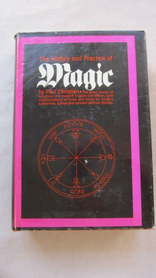 Old Book The History And Practice Of Magic By Paul Christian 1972 Dj Gc