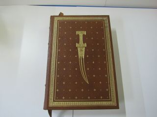 The Haj,  Leon Uris.  Franklin Library Signed First Edition,  1984