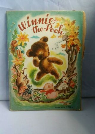 Vintage Winnie The Pooh Book By A.  A.  Milne Paula Pine 1946 Old Edition