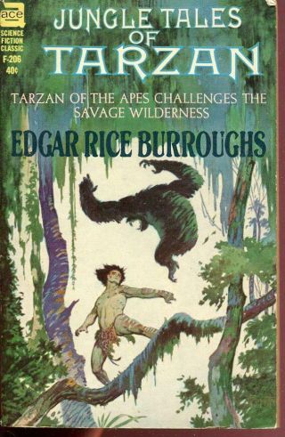 Jungle Tales Of Tarzan 6 Edgar Rice Burroughs 1st Ace Paperback F - 206 Vgc