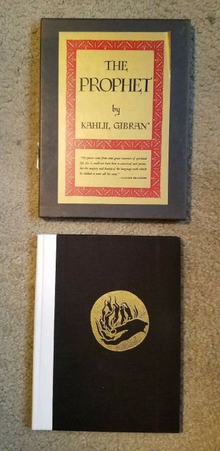 Kahlil Gibran The Prophet 1979 Hardcover With Slipcase - 23rd Printing Knopf
