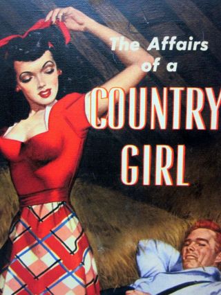 Erotica Cover Art for The Affairs of a Country Girl – Art by George Gross 2