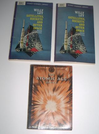 Vintage Atomic Age Opens 1945 Satellites Rockets & Outer Space 1962 Paperbacks