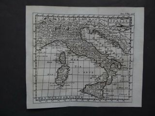 1752 Atlas Sanson Map Italy - Italie - Italia - Sicily Sicile Corsica Sardinia