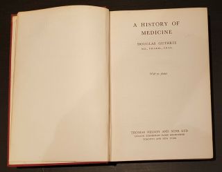 Vintage Medical Book.  1949.  Natural History Of Disease.  Medicine.  Hospital.  Prop.