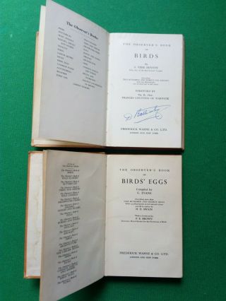 POCKET EDITION THE OBSERVER ' S BOOK OF BIRDS & BIRDS ' EGGS,  1954/7 3