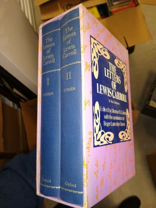 Vtg 1979 1st Ed 2 Vol " The Letters Of Lewis Carroll " Morton Cohen Oxford Hc Dc