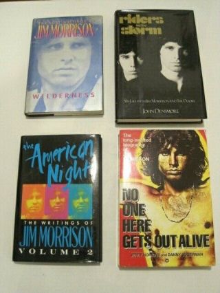 4 Book Bundle: Jim Morrison The Doors John Densmore American Night Wilderness