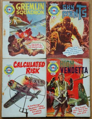 Air Ace Picture Library Bundle (no 75,  77,  78 & 79) (1961). ,  With Wear