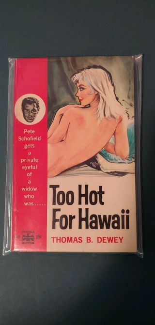 Too Hot For Hawaii By Thomas Dewey,  1960 Popular Pb,  Fine,  Darcy Cover
