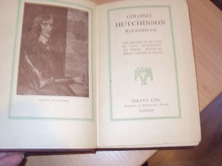 Ca 1900 - COLONEL HUTCHINSON - ROUNDHEAD A RECORD OF HIS LIFE by LUCY HUTCHINSON 2