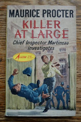Killer At Large By Maurice Proctor Chief Inspector Martineau Investigates 1964