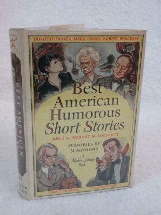 Best American Humorous Short Stories The Modern Library,  Ny 87 Hc/dj