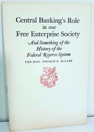 Federal Reserve (newcomen Society 1951) Central Banking
