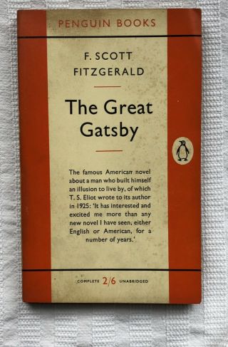 Penguin Books 748 The Great Gatsby F Scott Fitzgerald