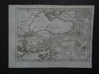 1785 Atlas Lattre Map Turkey - Cyprus - Asie Mineure - Asia Minor - Black Sea