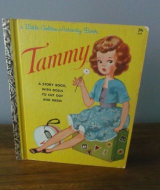 Tammy A Little Golden Activity Book 1963 " C " Has Most Clothes & Doll Backs