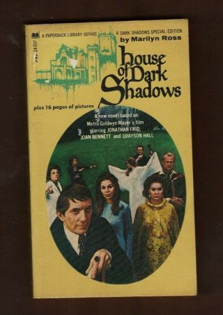 House Of Dark Shadows - Marilyn Ross 1970 Gothic Horror Paperback Jonathan Frid